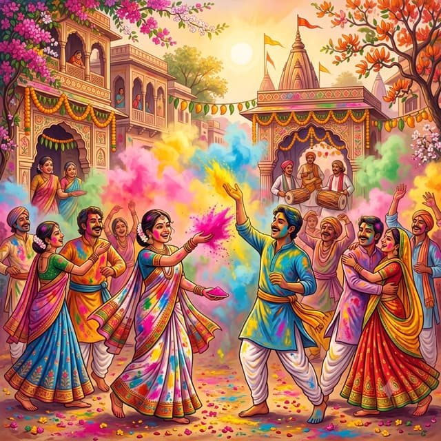Holi — Festival of Colours & Krishna's Vraja Lila